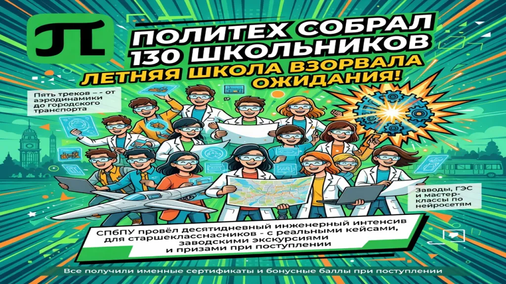 Политех собрал 130 школьников. Летняя школа взорвала ожидания!