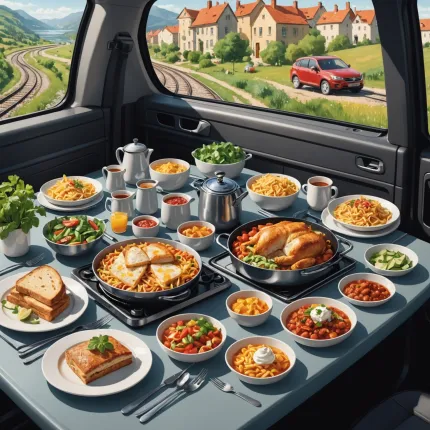 Еда в дорогу рецепты: На машине и поезд — как сделать путешествие вкусным и комфортным